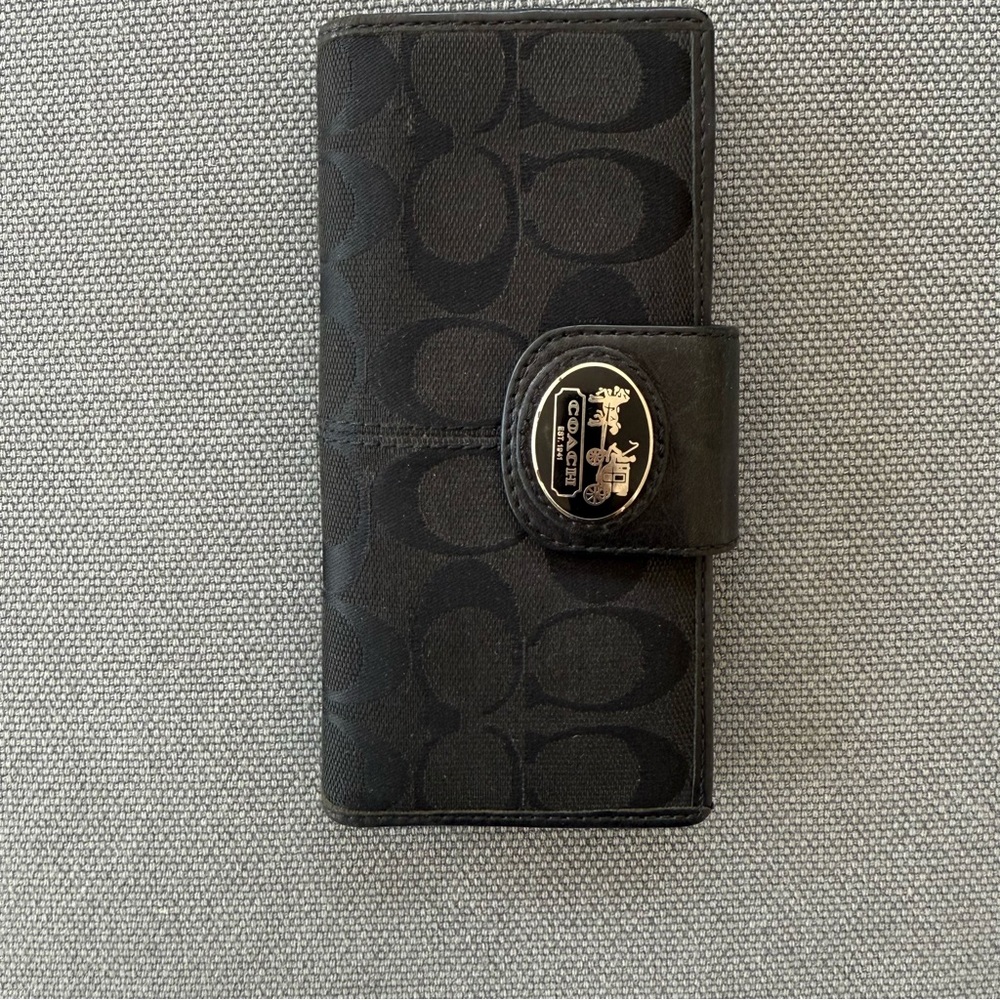 Coach Black Signature Wallet